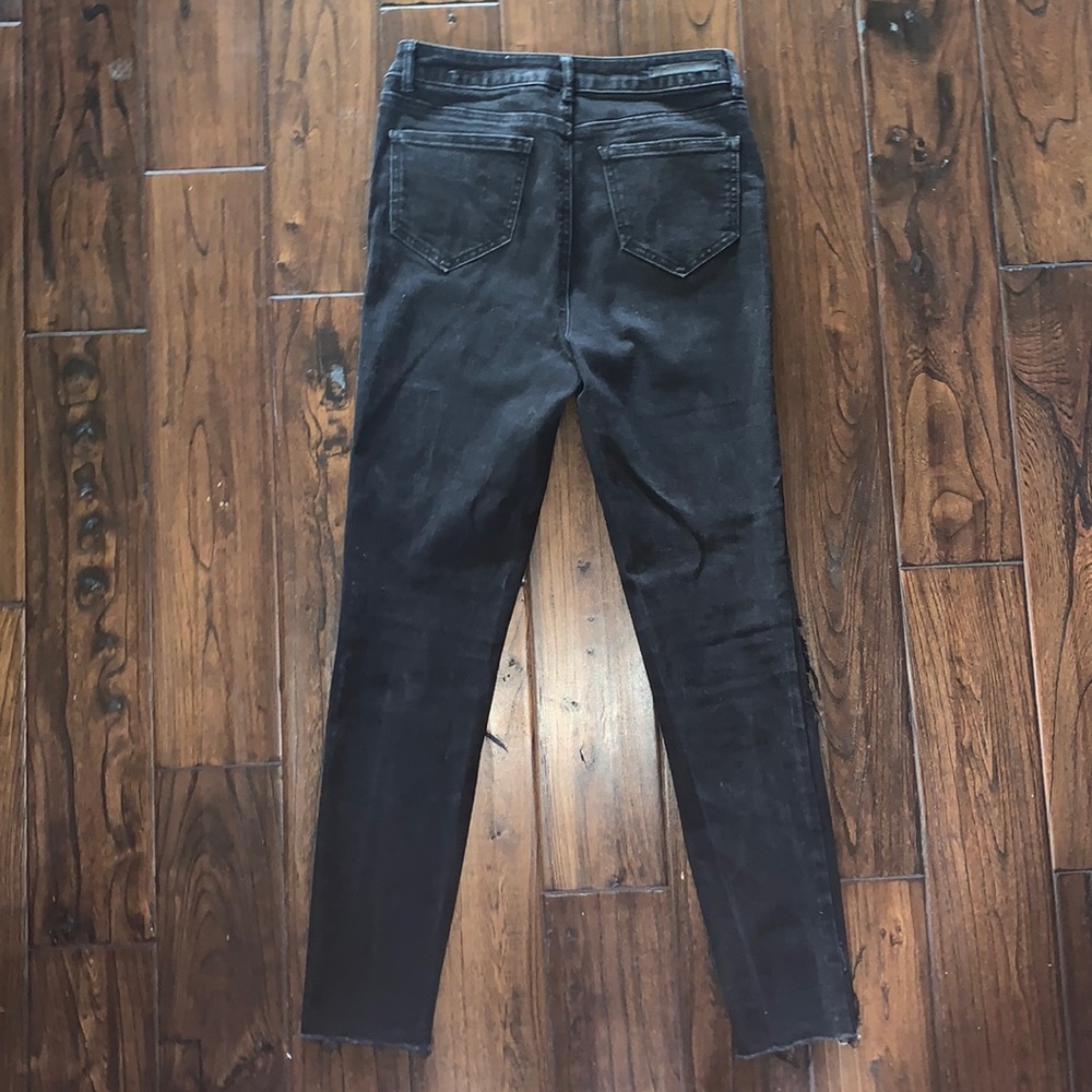 Black Ripped-Net Jeans - Picture 3 of 3